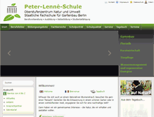 Tablet Screenshot of peter-lenne-schule.de